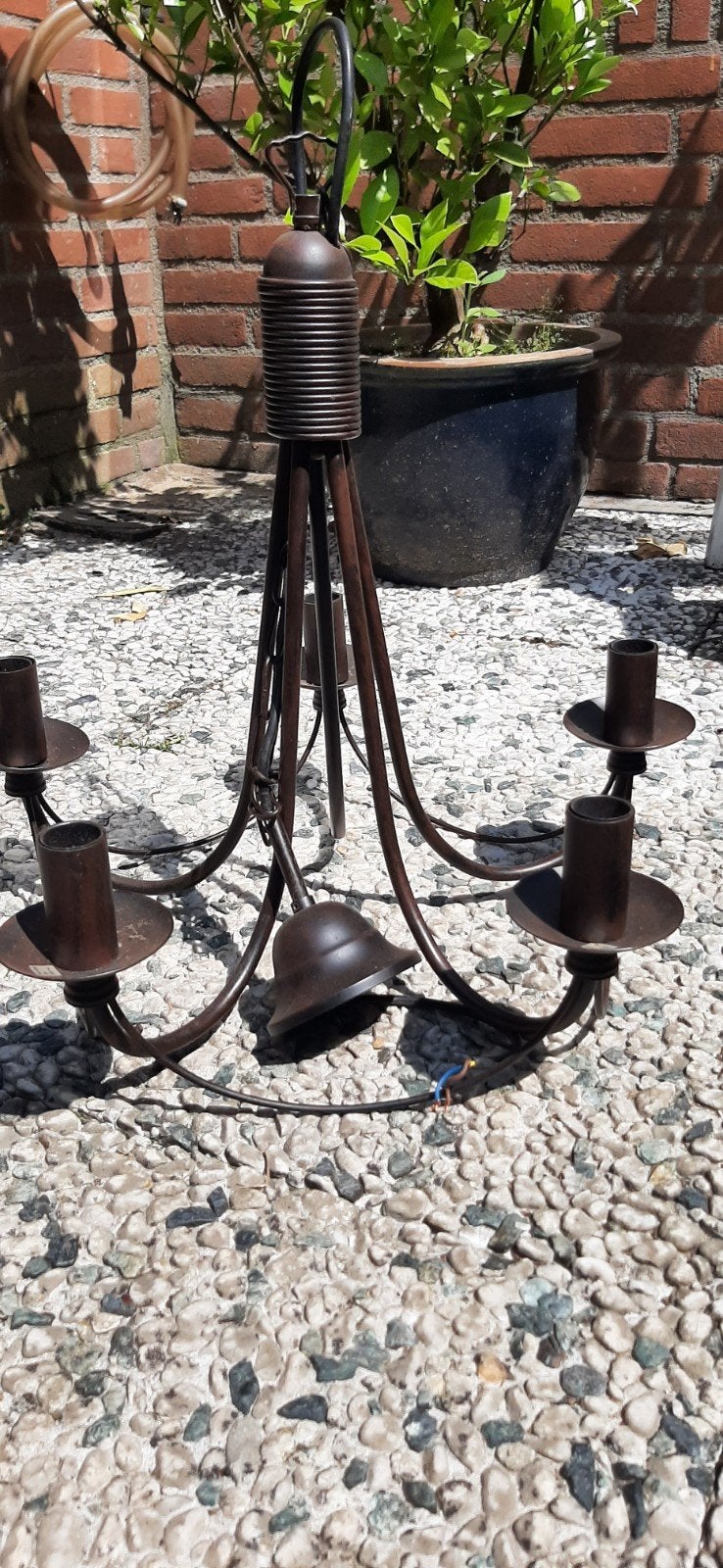 Lamp kandelaar, Ophalen