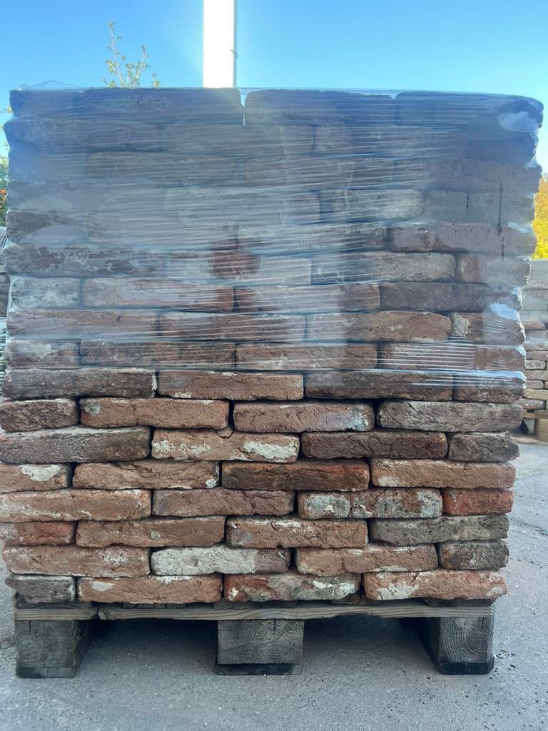Antieke handvorm vechtformaat bruine steen 22.5 x 4 UNIEK!