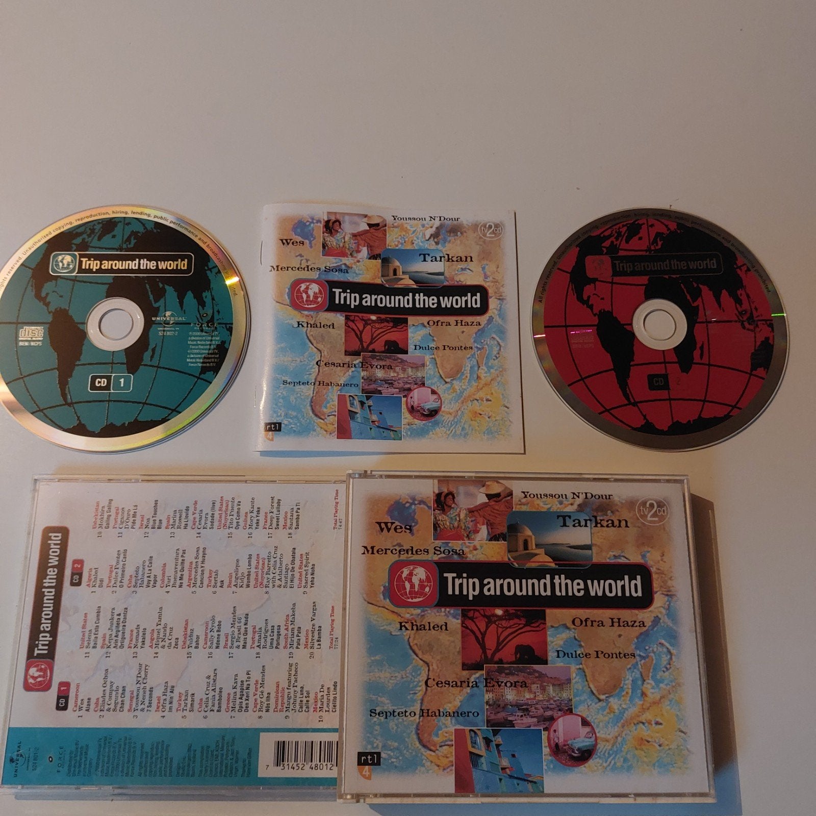 Trip Around The World - Wereldmuziek CD (2 discs), Cd's en Dvd's, Ophalen of Verzenden, Gebruikt