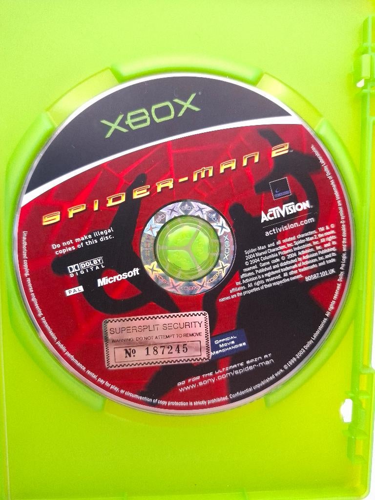 spider-man 2 xbox, Spelcomputers en Games, Avontuur en Actie, 1 speler, Ophalen of Verzenden, Zo goed als nieuw