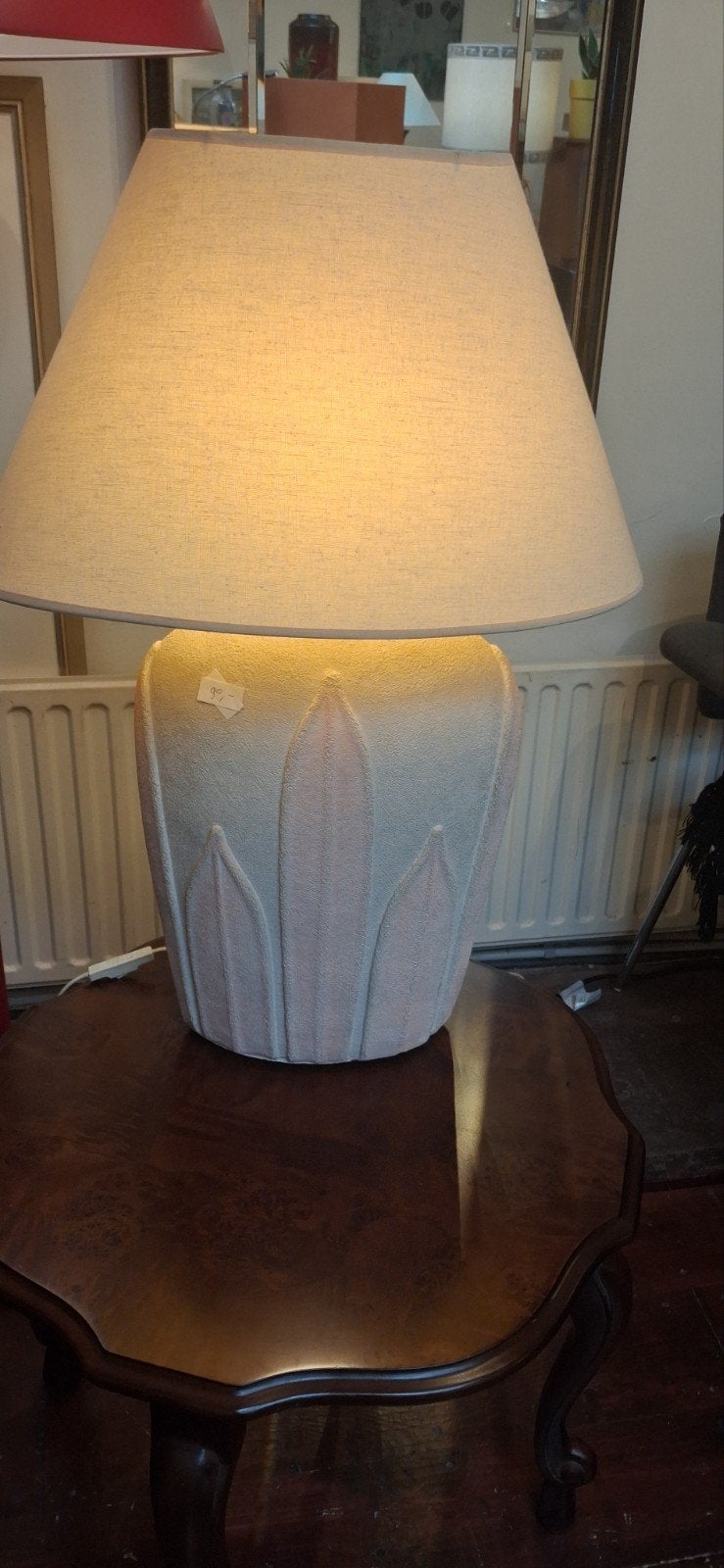 vuntage art deco keramische tafellamp, Antiek en Kunst, Ophalen