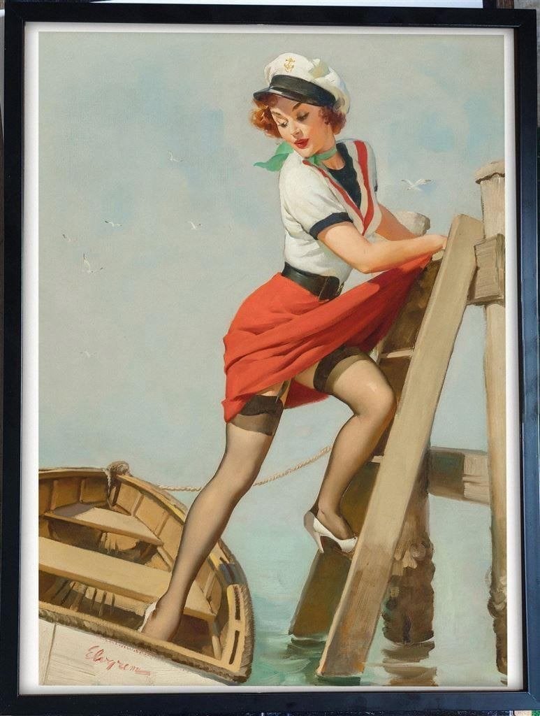 [Poster in Frame] Sexy Retro Pin up gil Elvgren, Verzenden, Nieuw, A1 t/m A3, Film en Tv