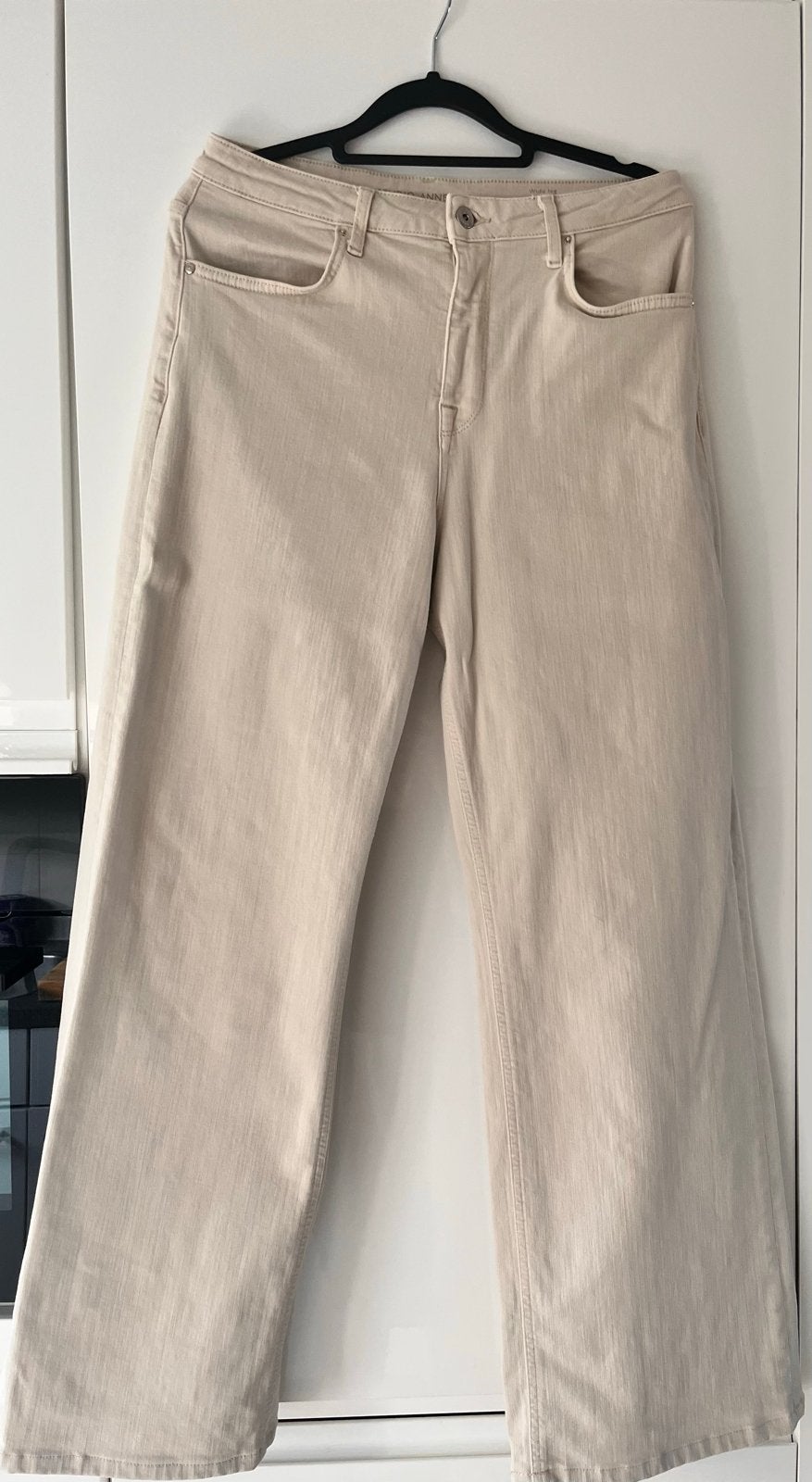 Studio Anneloes Lexie wide leg jeans crème/kit - Maat M, Maat 38/40 (M), Beige, Nieuw, Ophalen of Verzenden