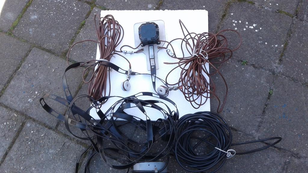 ZS6BKW ANTENNE 2 x 15 M MET OPENLIJN - CHOKE  EN COAX, Ophalen, Gebruikt, Antenne
