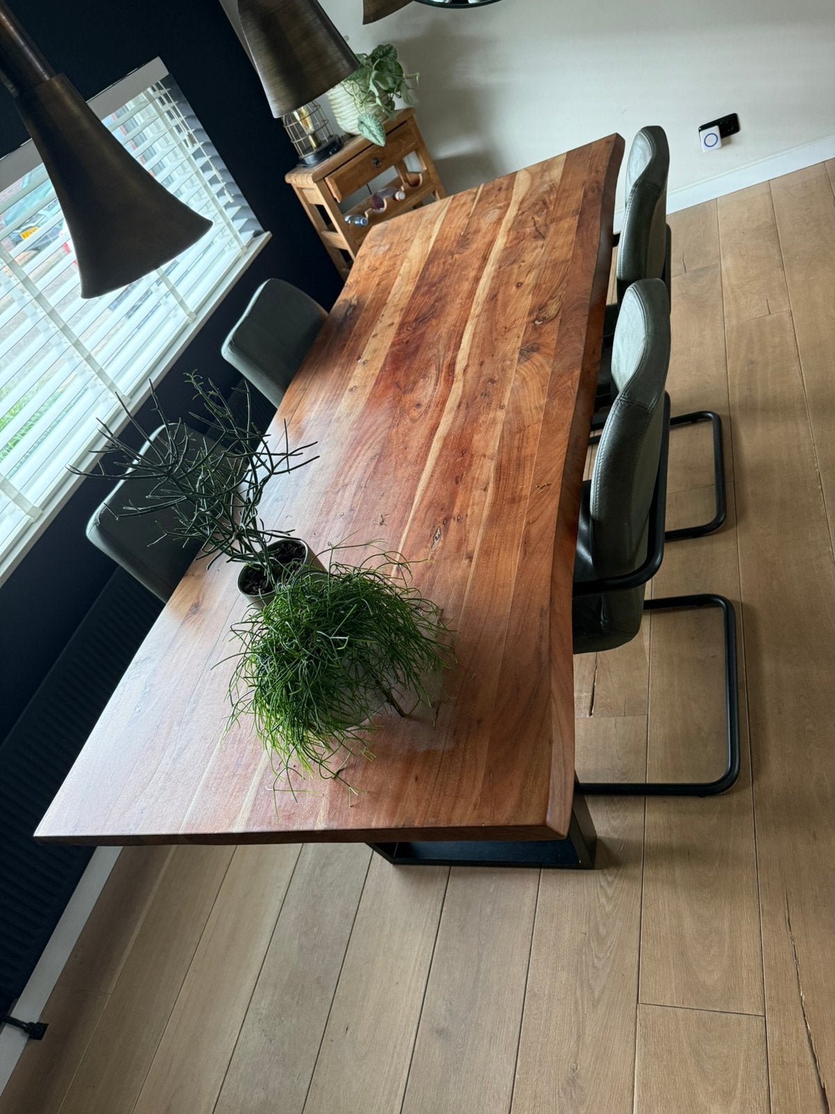 4 eetkamerstoelen van Knibbler, Ophalen, Zo goed als nieuw, Rechthoekig, 50 tot 100 cm