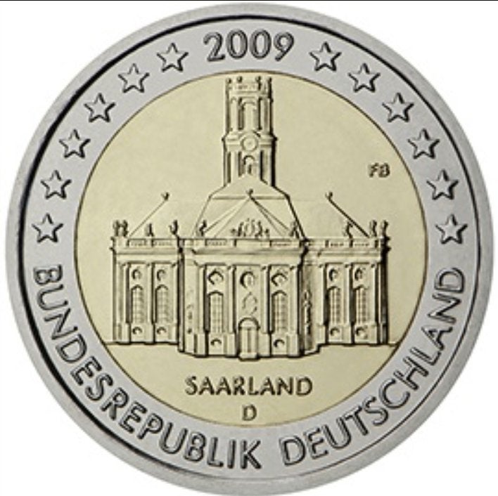 Euromunten, Ophalen of Verzenden, Duitsland, 2 euro, Losse munt