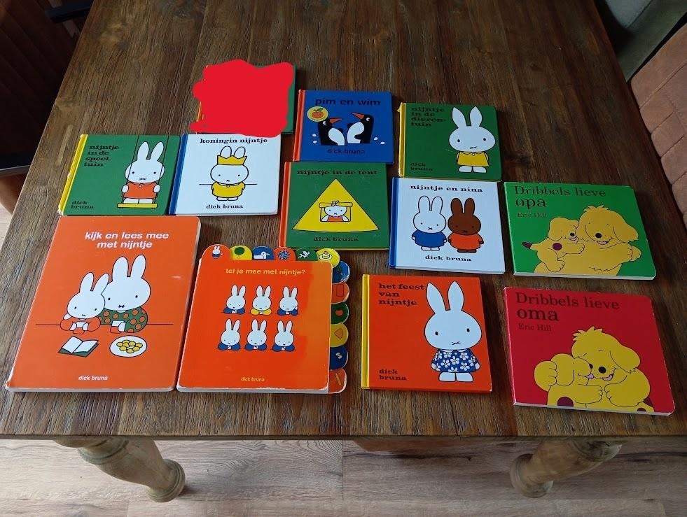 9 Boekjes van Nijntje Dick Bruna en Pim en Wim Dick Bruna, Verzenden, Zo goed als nieuw