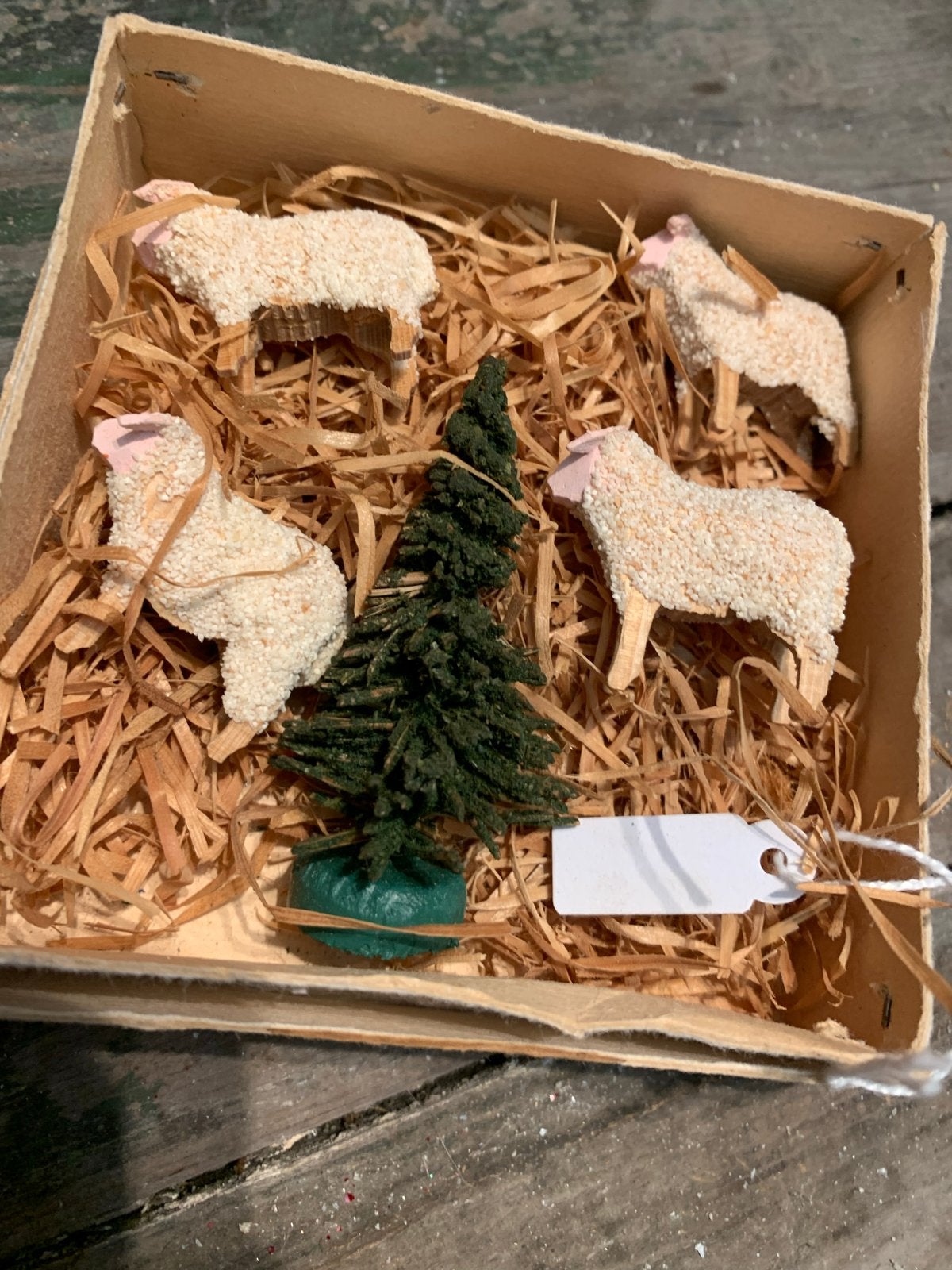 #kerst schaapjes erzgebirge kerst set, Diversen, Kerst, Gebruikt, T, Ophalen of Verzenden, N