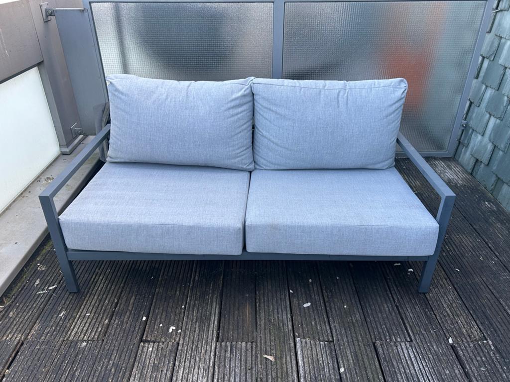 Wehkamp Grijze Tuin Loungebank, Tuin en Terras, Overige materialen, Zo goed als nieuw, Loungeset, Bank