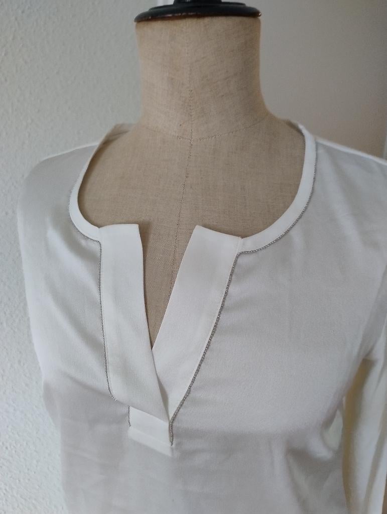 Blouse Qui 36, Verzenden, Wit, Qui, Zo goed als nieuw