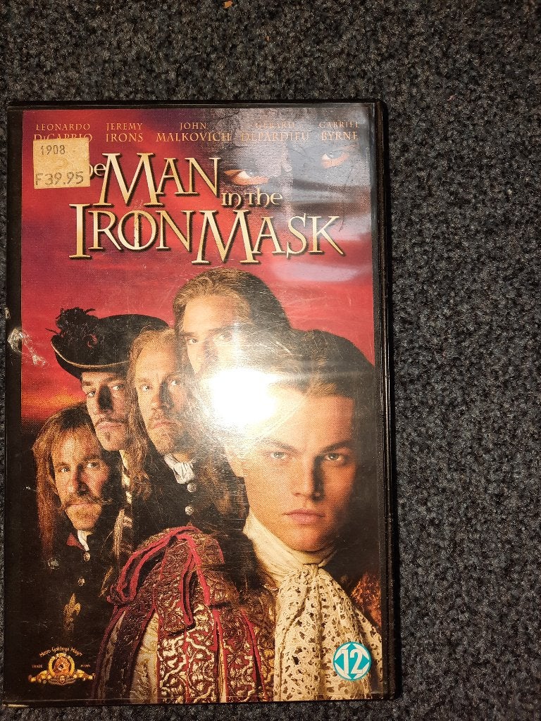 THE MAN IN THE IRON MASK! Speelfilm met L.Di Caprio Op VIDEO, Alle leeftijden, Verzenden, Gebruikt, Actie en Avontuur