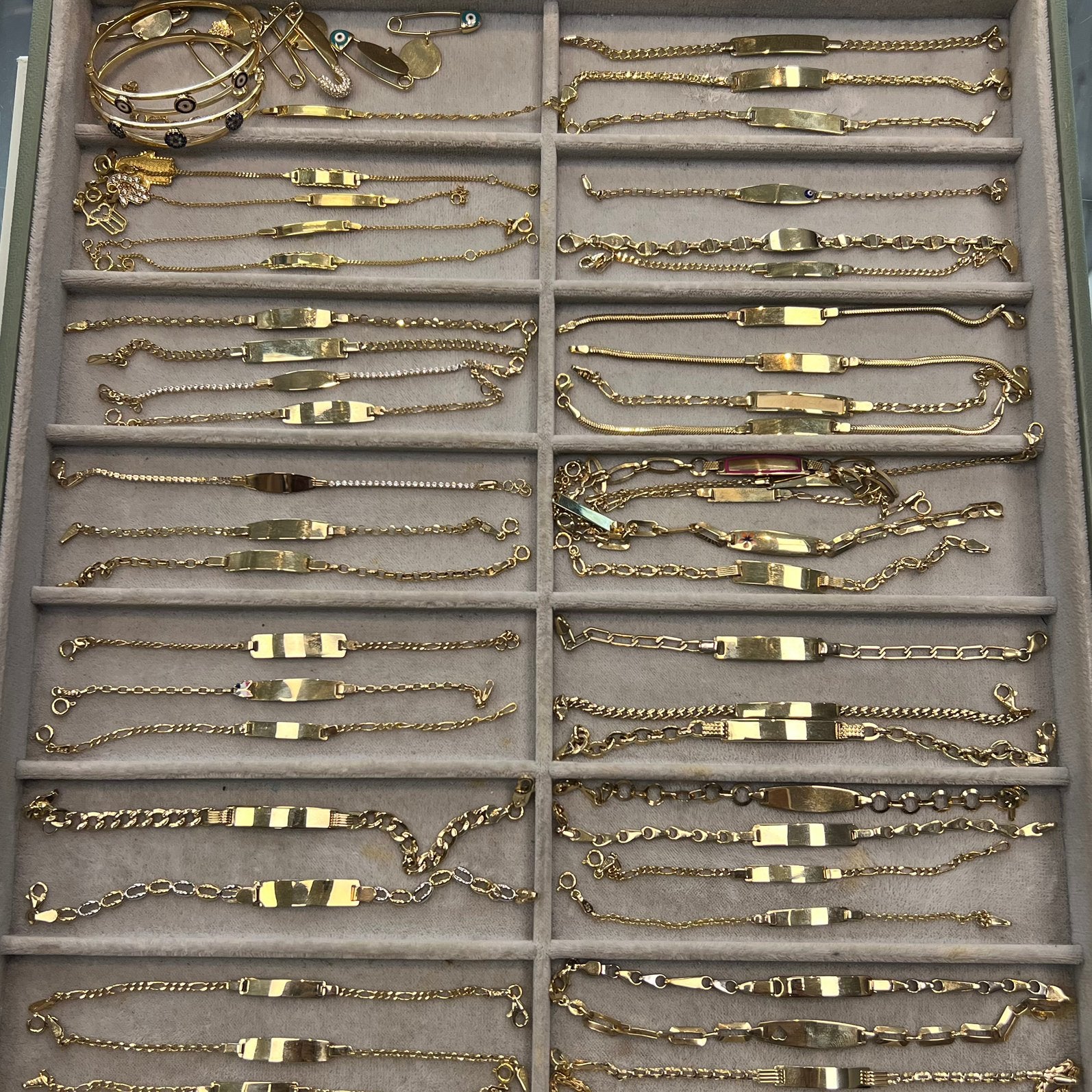 14 karaat gouden baby armbanden kinder armbanden, Ophalen of Verzenden, Nieuw, Goud