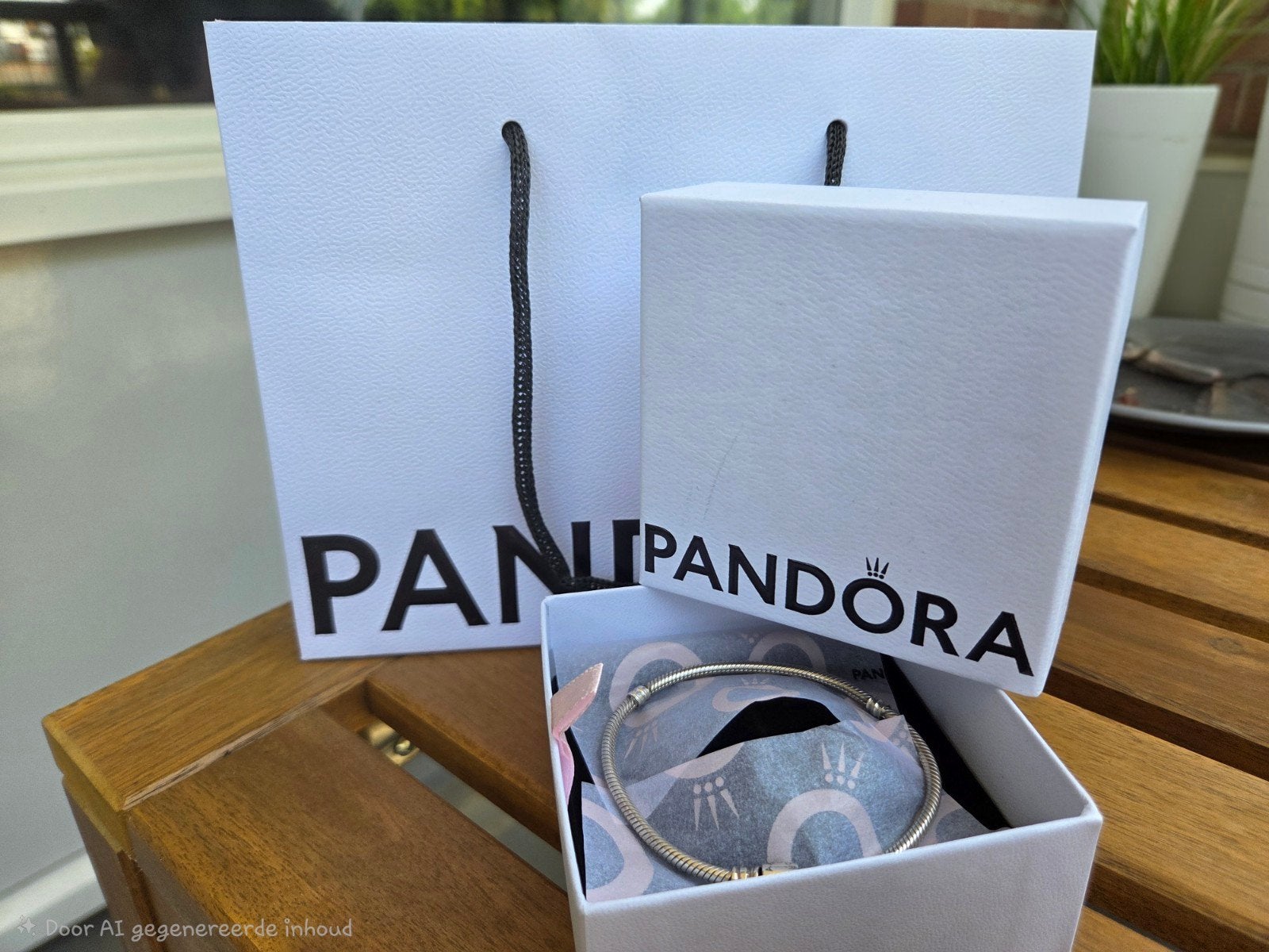 Pandora Armband Zilver met Originele Verpakking, Sieraden, Tassen en Uiterlijk, Armbanden, Ophalen of Verzenden, Zo goed als nieuw
