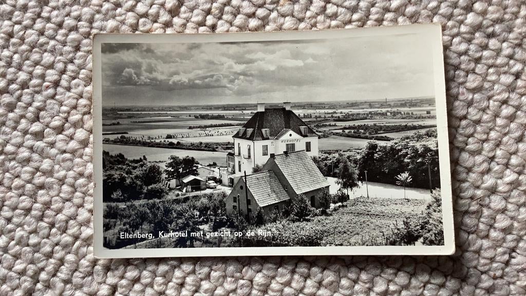 Ansichtkaart Eltenberg Kurhotel met Gezicht op de Rijn 963, Ophalen of Verzenden, 1940 tot 1960, Ongelopen, Gelderland