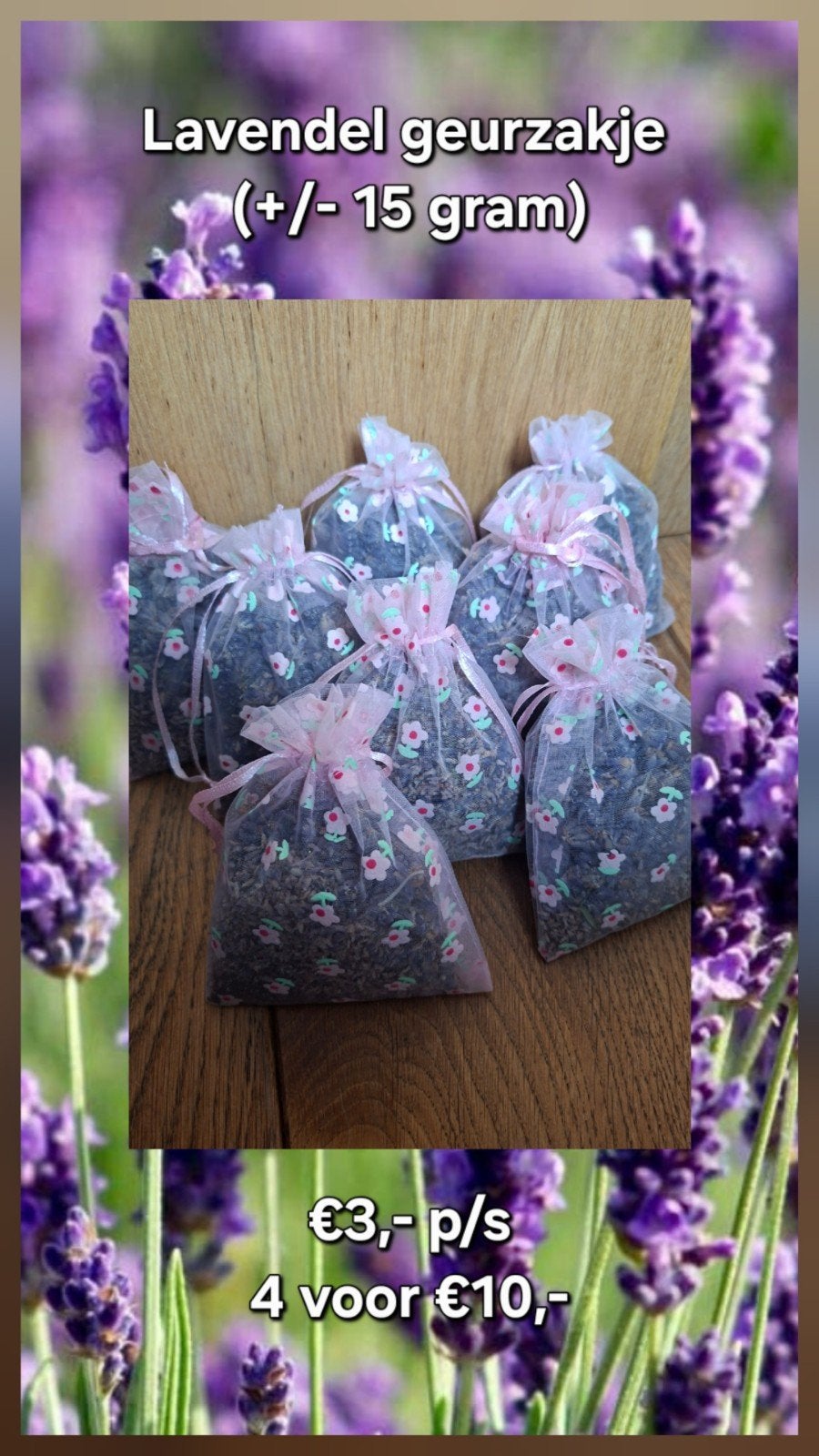 Lavendel geurzakje (+/- 15 gram), Ophalen of Verzenden, Nieuw