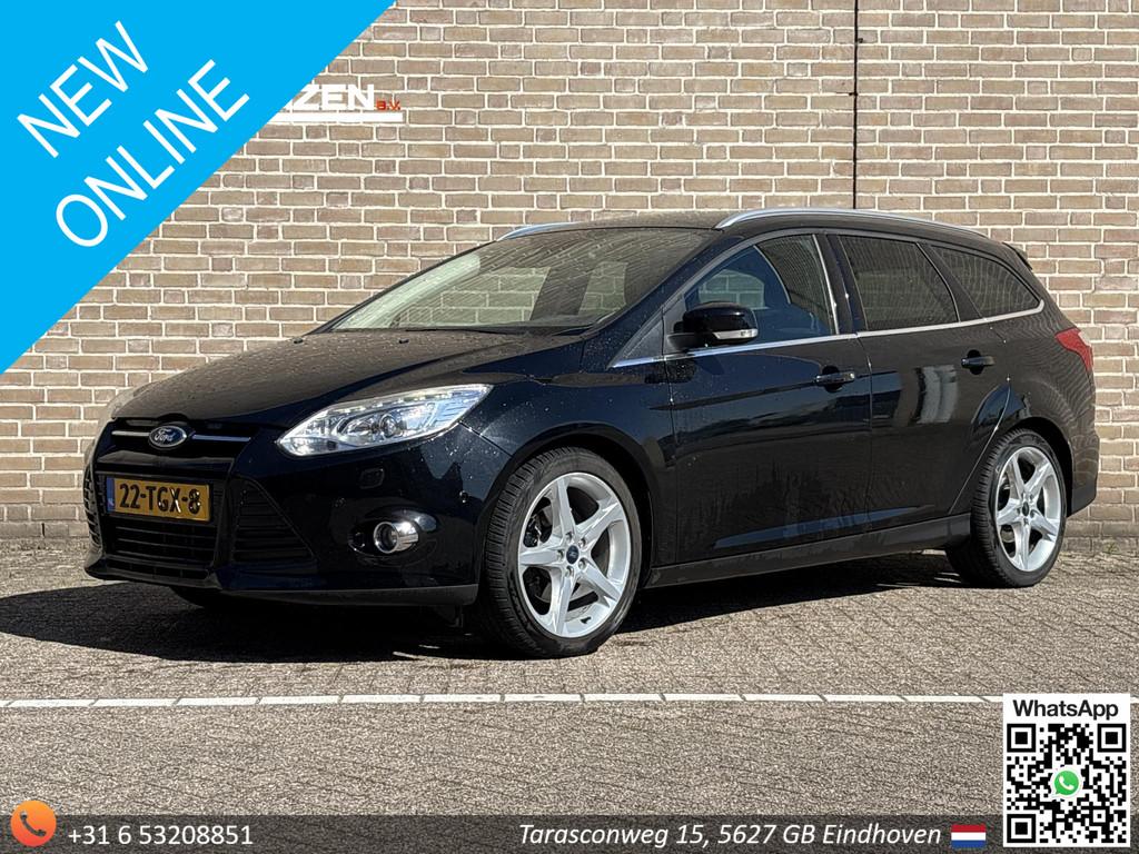 Ford Focus Wagon 1.6 EcoBoost Titanium | Climate | Cruise |, Gebruikt, Zwart, 4 cilinders, 150 pk