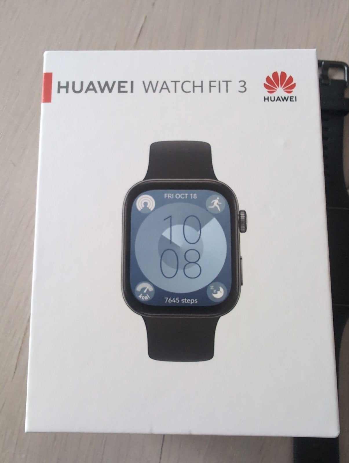 Huawei Watch Fit 3 Zwart - Zo goed als nieuw, Zwart, Ophalen of Verzenden, Zo goed als nieuw, Waterdicht