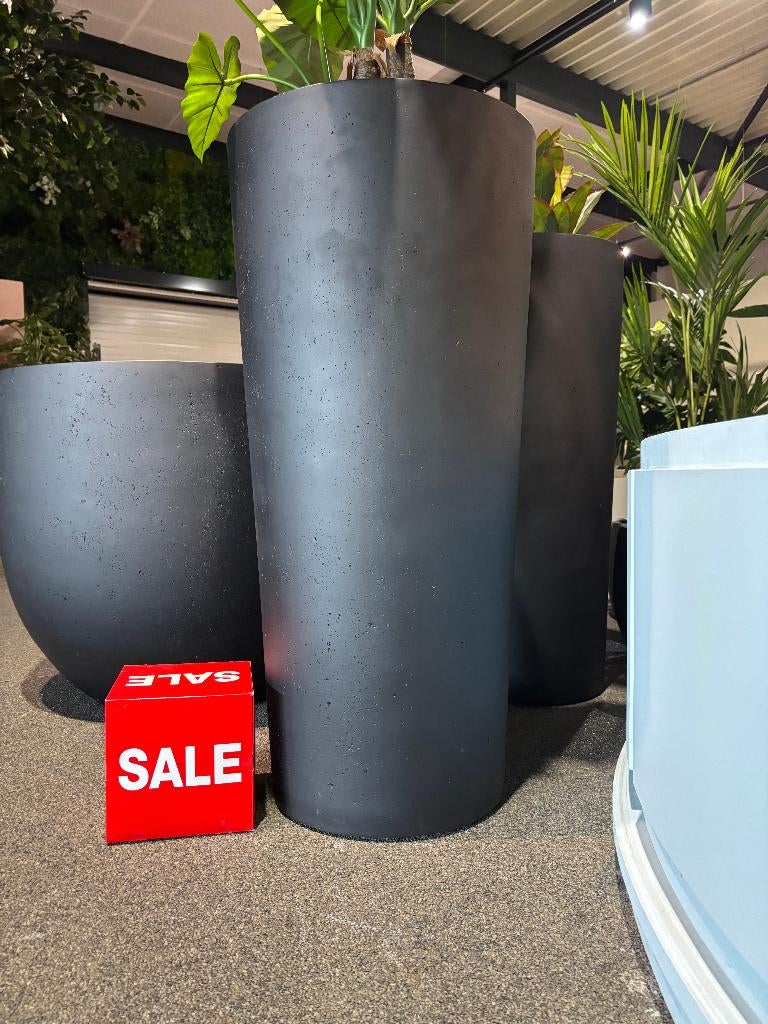 Grigio Vase 110 x 52 antraciet van €795,- voor €390,-, Ophalen, Overige materialen, Minder dan 60 cm, Rond