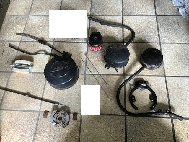 Solex onderdelen oa blokdelen, uitlaat, carburateur, hendels, Fietsen en Brommers, Ophalen of Verzenden, Gebruikt, Overige typen