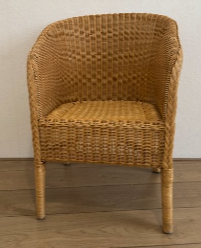 Rieten Stoel, Huis en Inrichting, Ophalen, Gebruikt, Bruin, Riet of Rotan