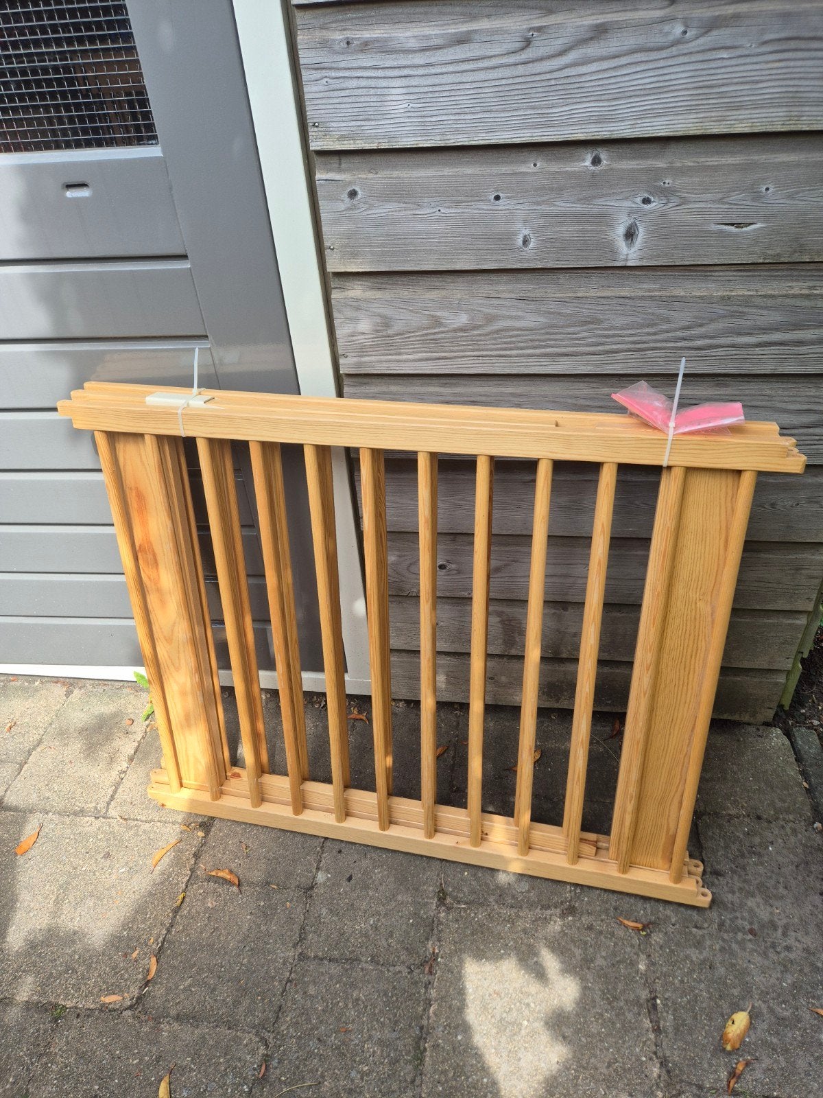 Houten afgrendelhek 2.70m - Veiligheid voor kinderen/dieren, Ophalen, Gebruikt, Overige typen, 115 cm of meer