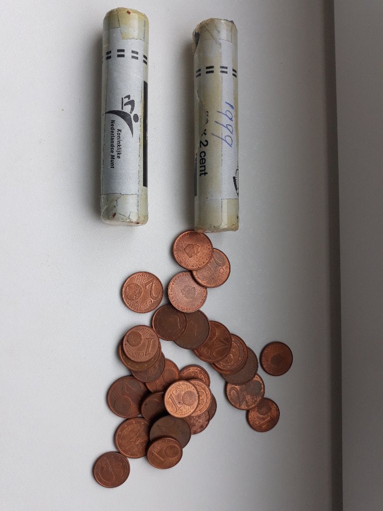 MUNTEN 1EN 2 EUROCENT KONINKLIJKE NEDERLANDSE MUNT 1999, Postzegels en Munten, Munten | Nederland, Setje, Euro's, Koningin Beatrix