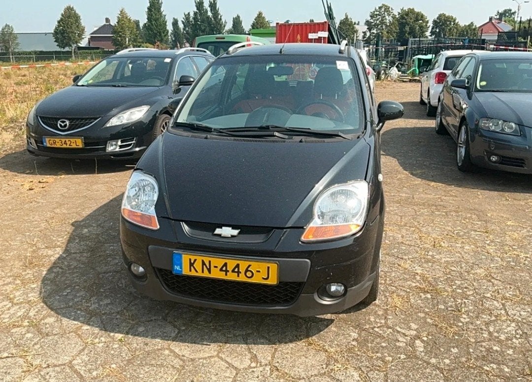 Chevrolet Matiz 1.0 2009 Zwart, Auto's, Chevrolet, 600 kg, 400 kg, Zwart, Handgeschakeld