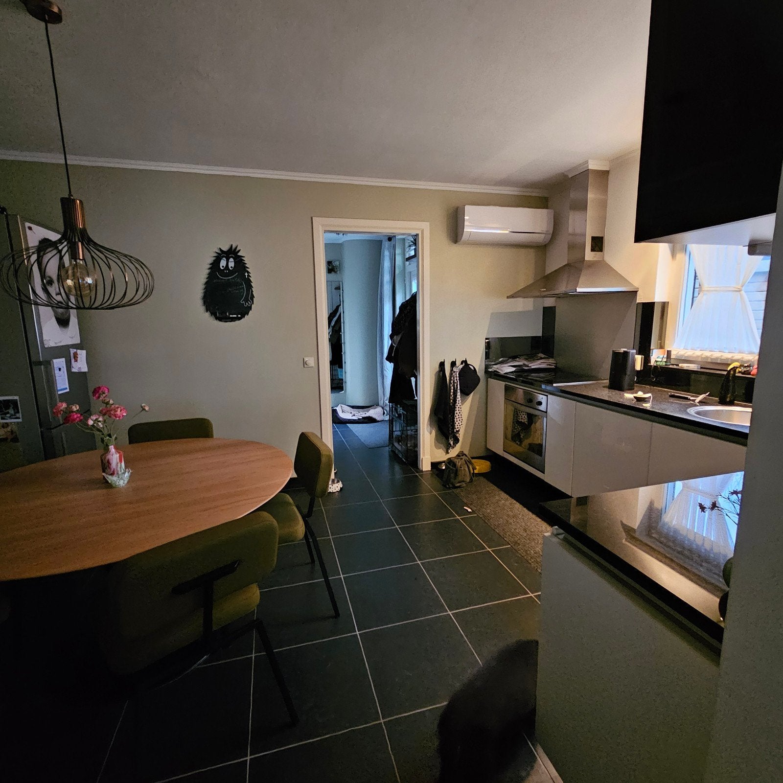 Witte hoogglans greeploze  keuken, Ophalen, Gebruikt, Wit