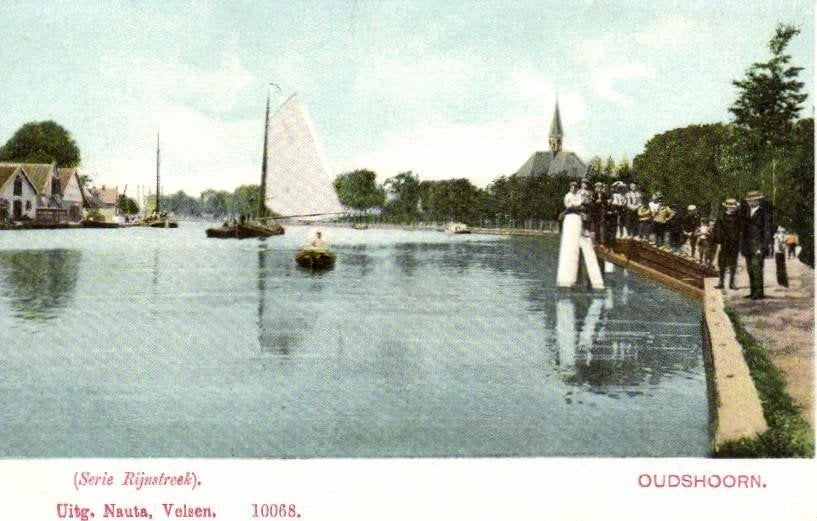 Oudshoorn. [serie Rijnstreek]. - volk boot - ongelopen, Ophalen of Verzenden, 1920 tot 1940, Ongelopen, Zuid-Holland