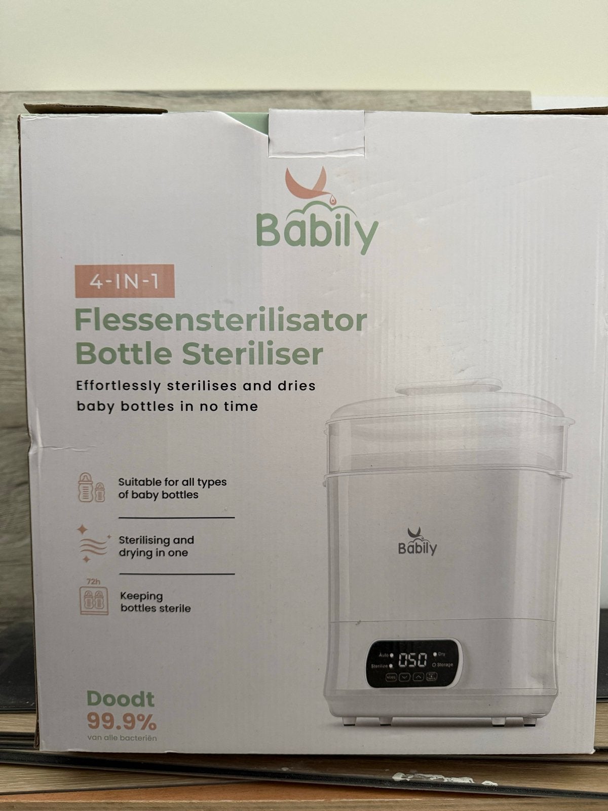 Babily 4-in-1 Flessensterilisator en Droger, Overige merken, Sterilisator, Zo goed als nieuw, Ophalen