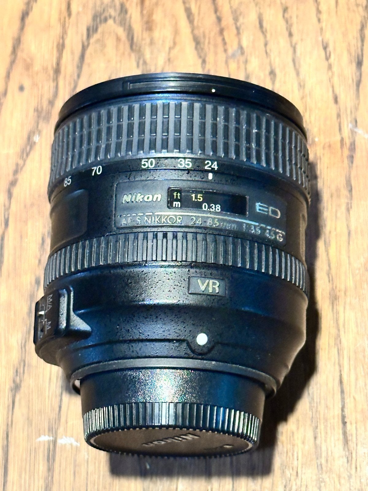 Nikon AF-S Nikkor 24-85mm f/3.5-4.5G ED VR lens, Audio, Tv en Foto, Fotografie | Lenzen en Objectieven, Zo goed als nieuw, Standaardlens