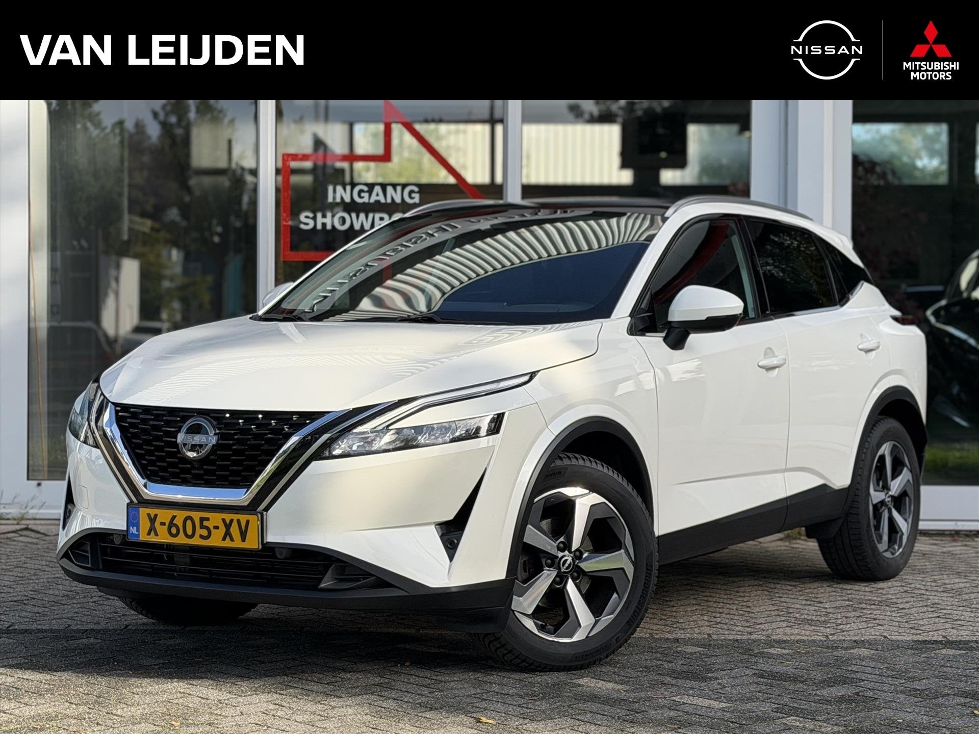 NISSAN Qashqai 1.3 Mild-Hybrid 158pk Xtronic N-Connecta | Pa, Auto's, Dealer onderhouden, Stof, Wit, Origineel Nederlands