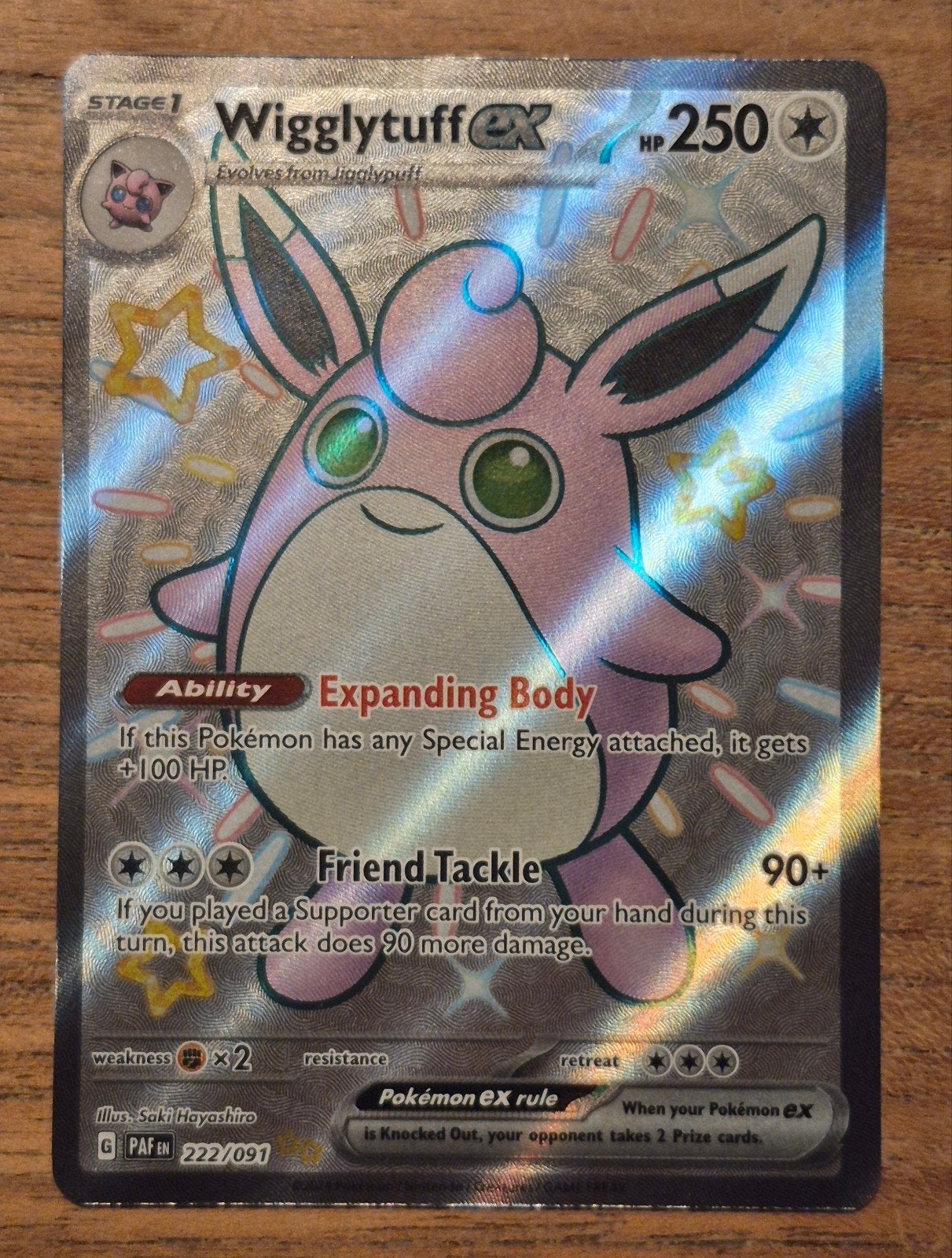 Wigglytuff ex 222/091 – Paldean Fates (2024), Verzenden, Zo goed als nieuw, Losse kaart