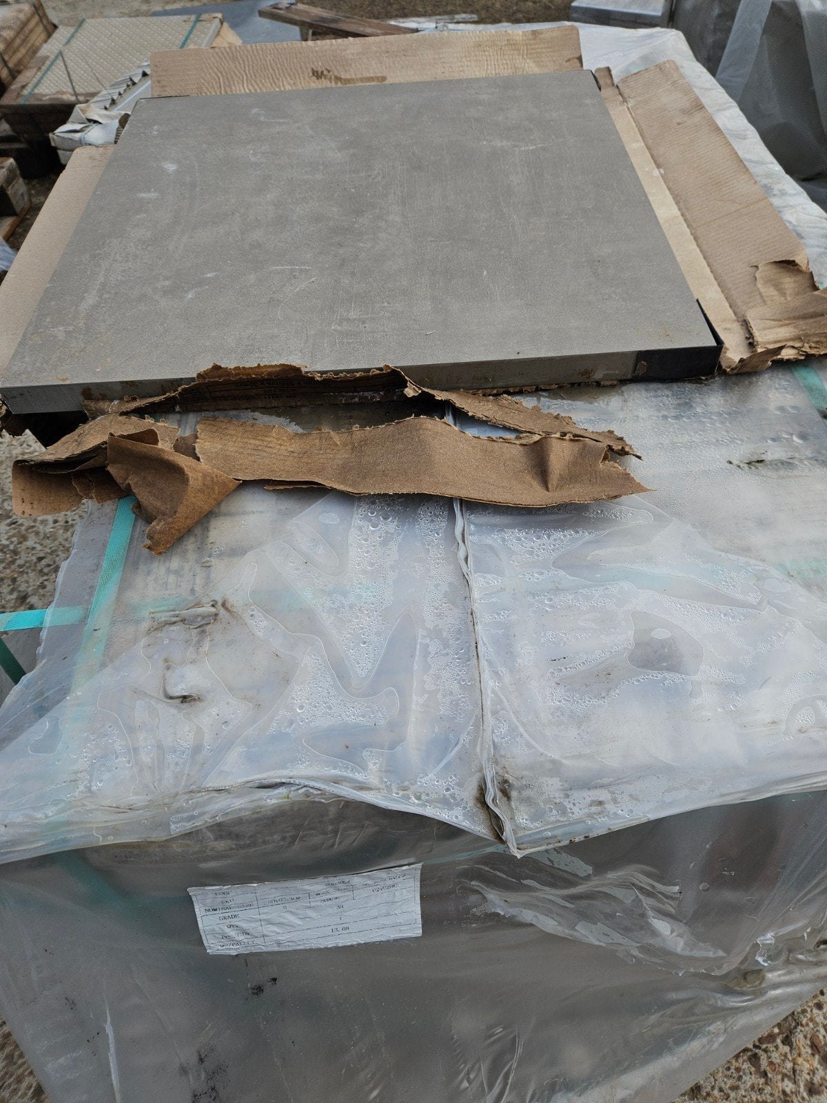 Keramiek 60x60x3 full body taupe, Tuin en Terras, Tegels en Klinkers, Ophalen, Nieuw, Keramiek, Terrastegels