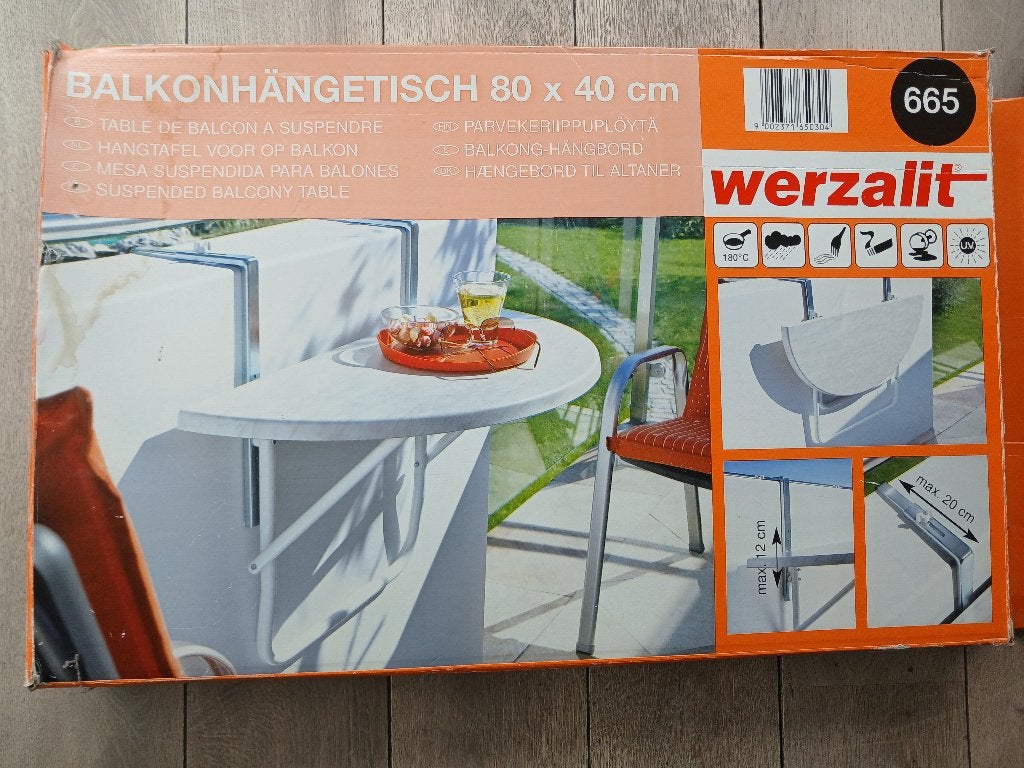 balkontafel, Tuin en Terras, Ophalen, Nieuw