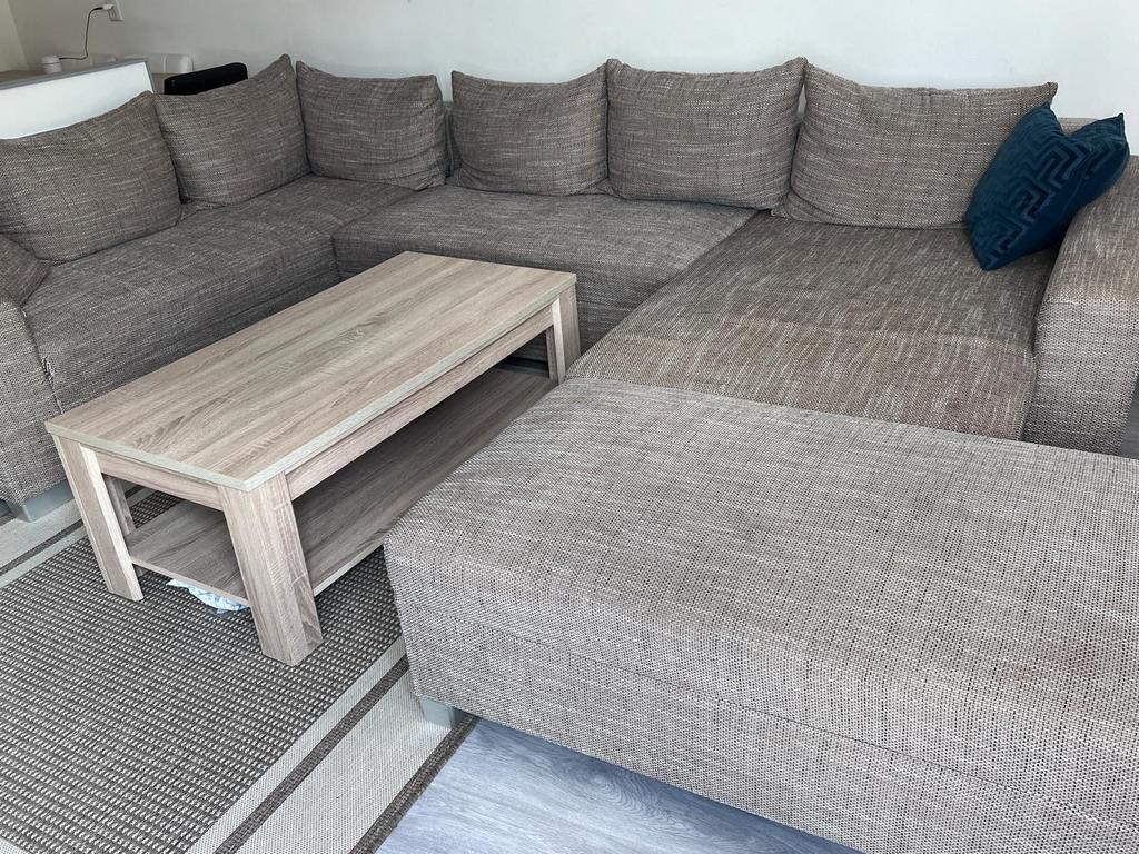 Zo goed als nieuwe hoekbank - Direct beschikbaar in Almere, Huis en Inrichting, Ophalen of Verzenden, Zo goed als nieuw, Stof