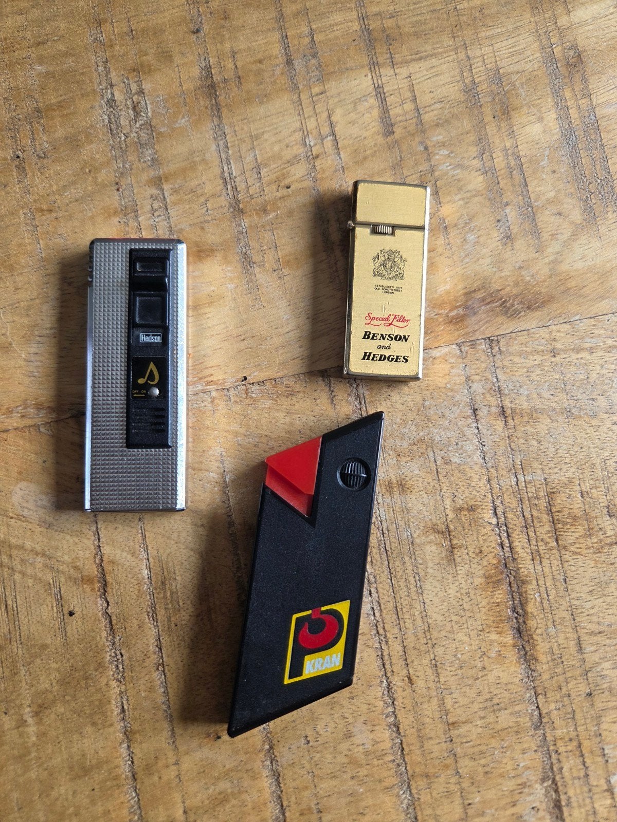 Vintage aanstekers: Rowenta, Hadson, Benson & Hedges (3x), Verzamelen, Ophalen of Verzenden