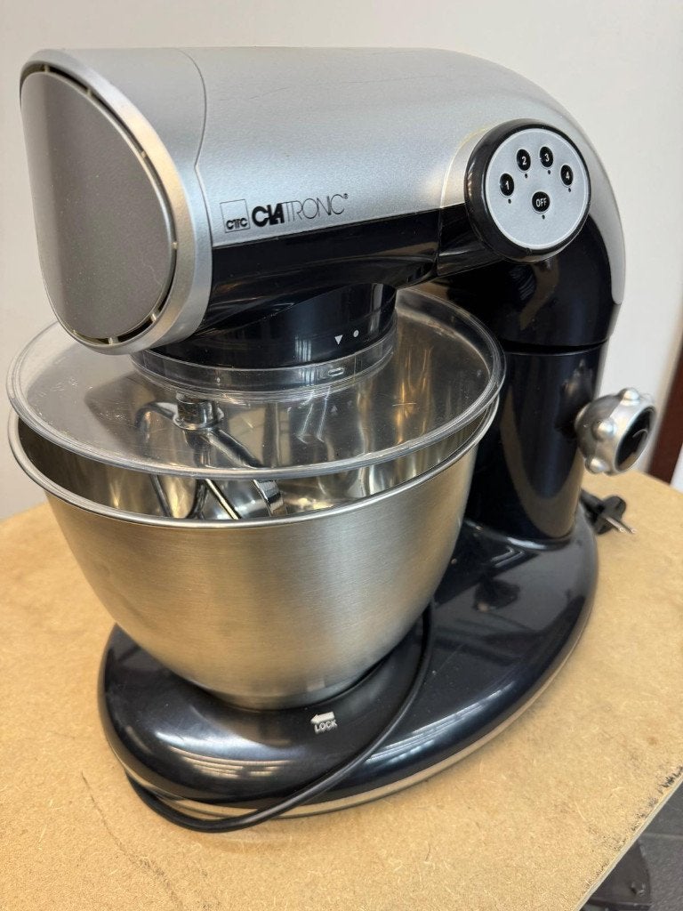 Clatronic Keukenmachine met RVS Kom - Zo goed als nieuw, Witgoed en Apparatuur, 4 liter of meer, Ophalen, Zo goed als nieuw, 3 snelheden of meer