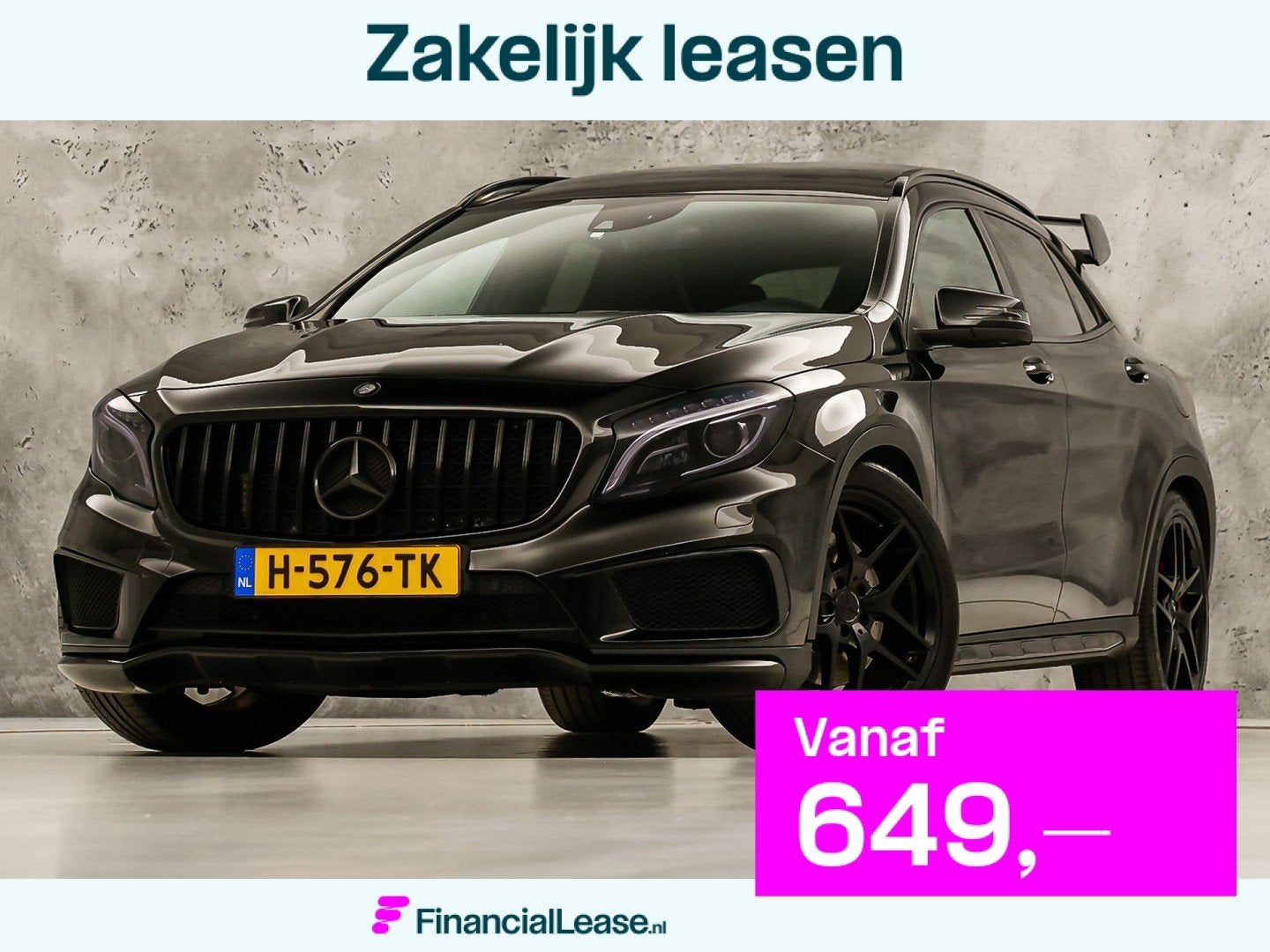 Mercedes-Benz GLA AMG 45 4MATIC Automaat 360Pk (PANORAMAKDAK, Gebruikt, 4 cilinders, 360 pk, Zwart