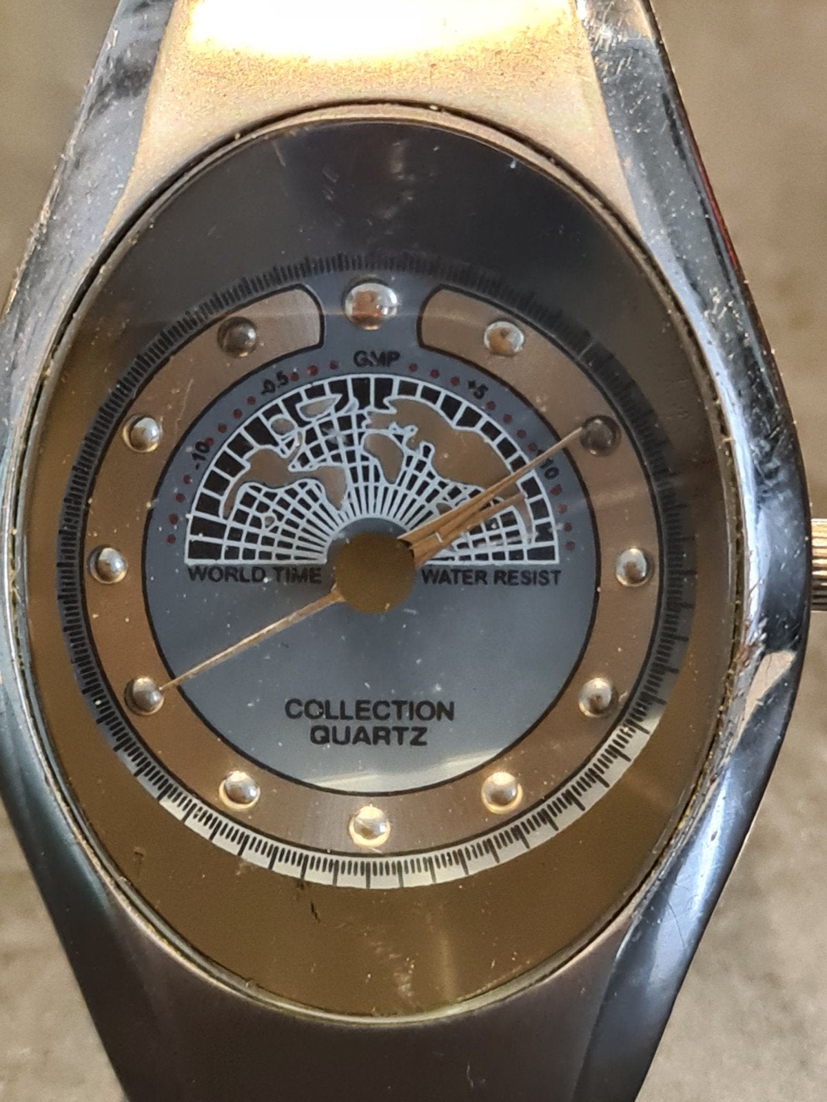 Vintage Collection Quartz World Time horloge, Ophalen of Verzenden