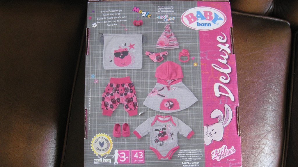 BABY BORN 43 CM POP BABY ACCESSOIRES DE LUXE, Kinderen en Baby's, Speelgoed | Poppen, Ophalen of Verzenden, Nieuw, Babypop