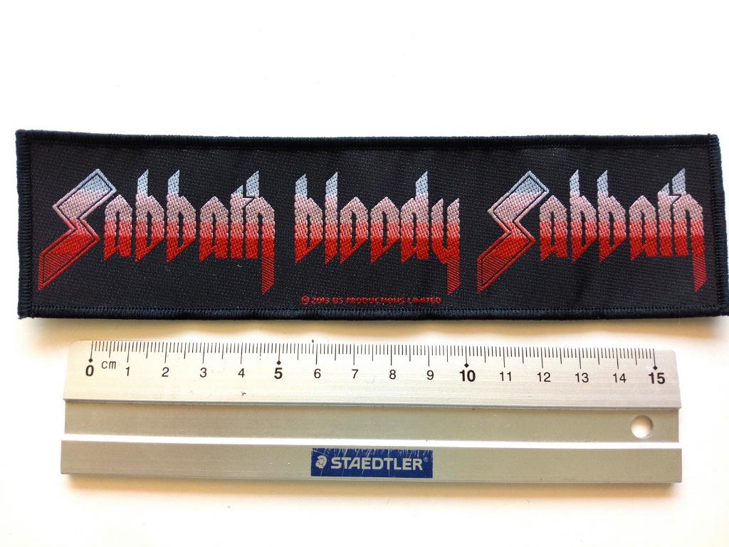 BLACK SABBATH ZEER MOOIE 2013 STRIP PATCH 48 5x20 CM OZZY, Verzenden, Nieuw, Kleding
