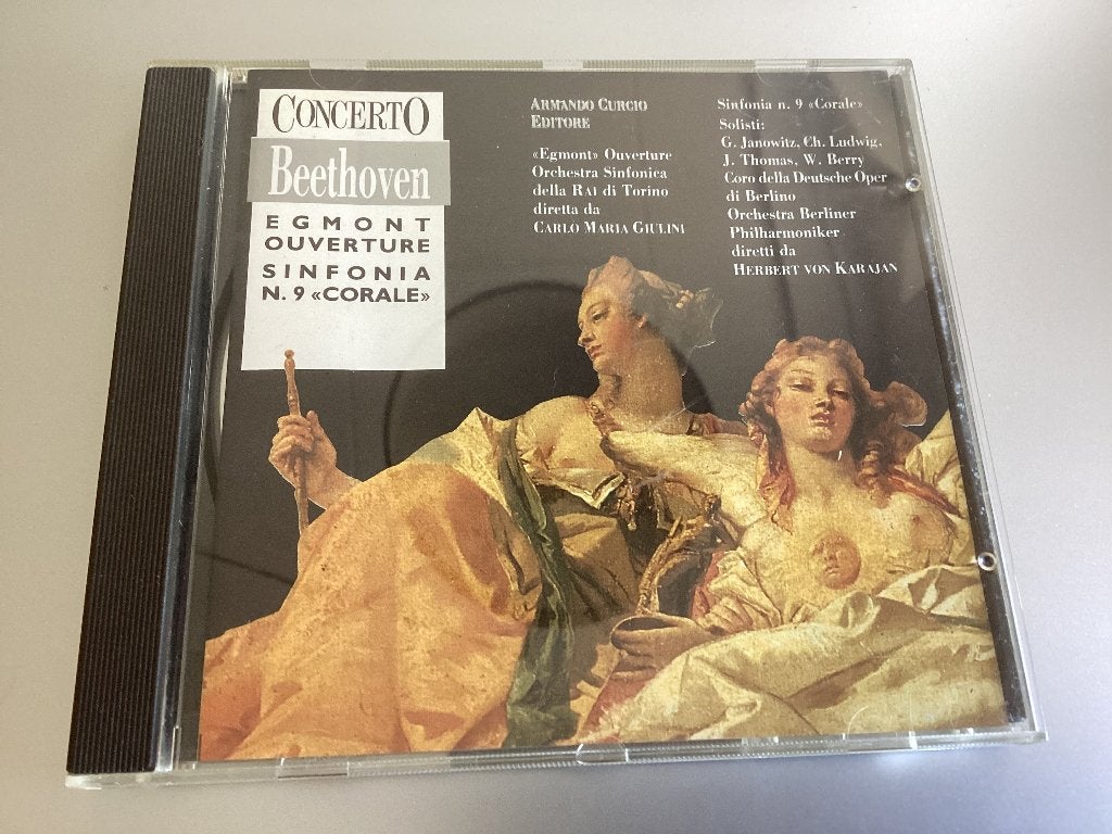 Beethoven concerto Egmont Ouverture Sinfonia CD, Ophalen of Verzenden, Classicisme, Gebruikt, Orkest of Ballet