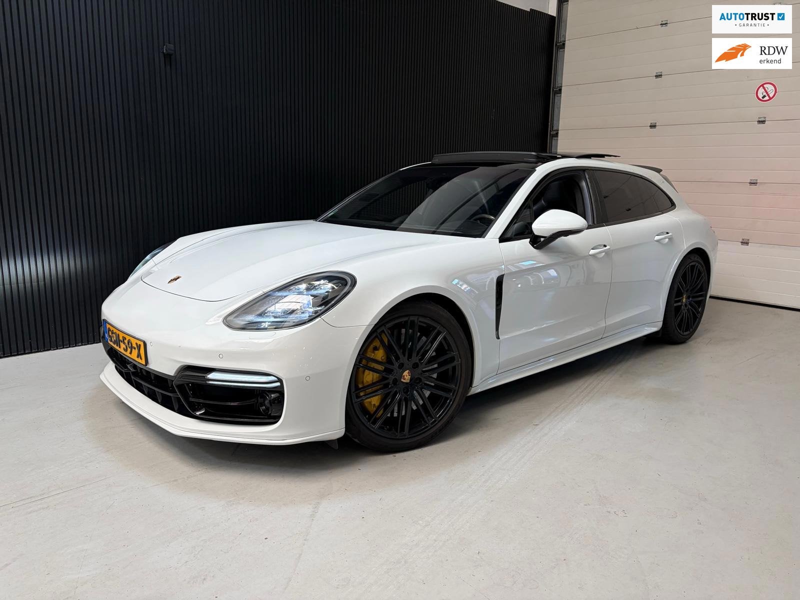 Porsche Panamera Sport Turismo 4.0 Turbo turismo fabrieksgar, Auto's, Automaat, Dealer onderhouden, Gebruikt, Wit