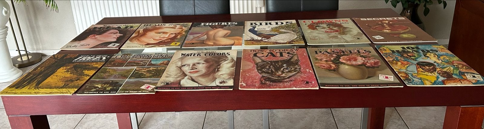 Vintage Teken- en Schilderboeken Collectie (12 stuks), Boeken, Ophalen of Verzenden, Gelezen, Overige onderwerpen