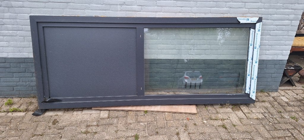 Kunstofdeur z.g.a.n, Doe-het-zelf en Verbouw, Deuren en Horren, 215 cm of meer, Glas, Ophalen, 100 tot 120 cm