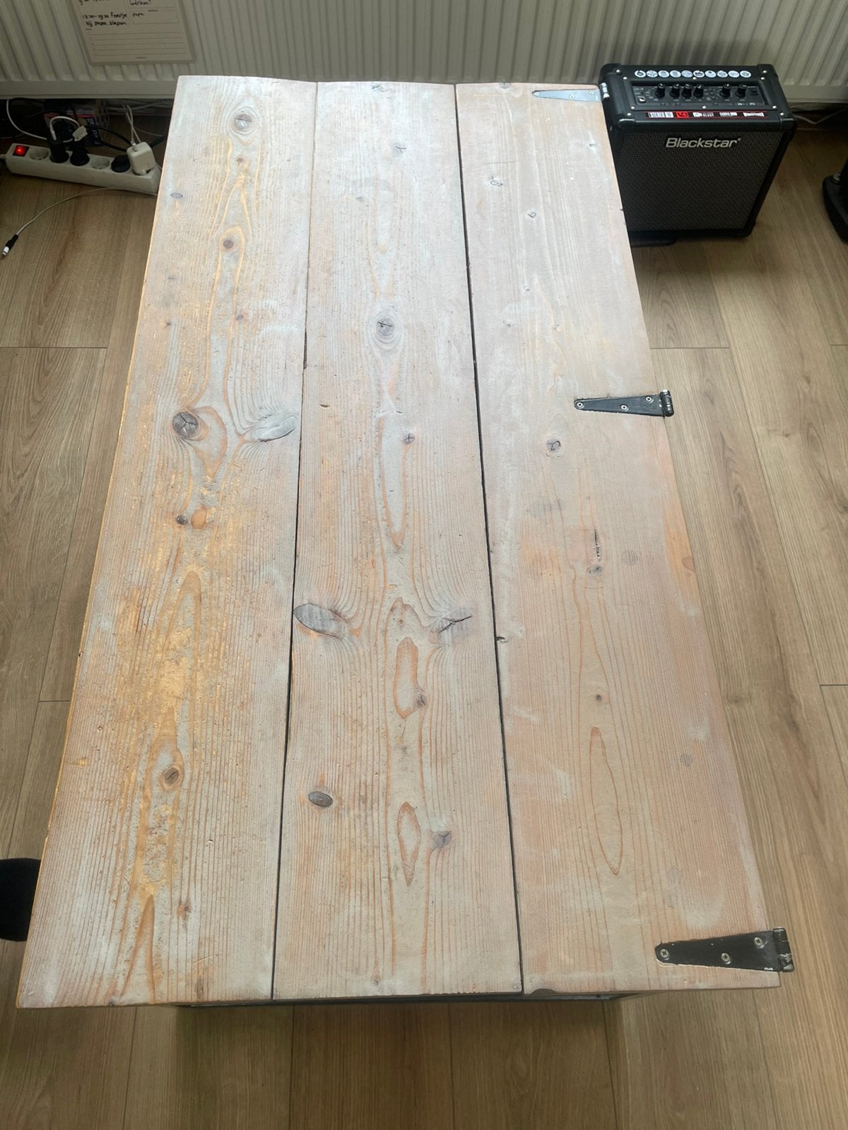 Salontafel steigerhout, Ophalen