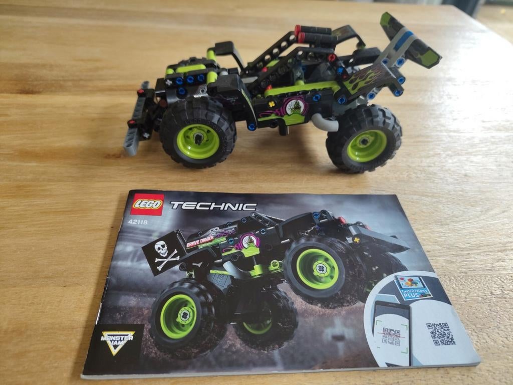 Lego Technic 42118 Monster Jam Grave Digger, Gebruikt, Lego, Ophalen of Verzenden, Technic