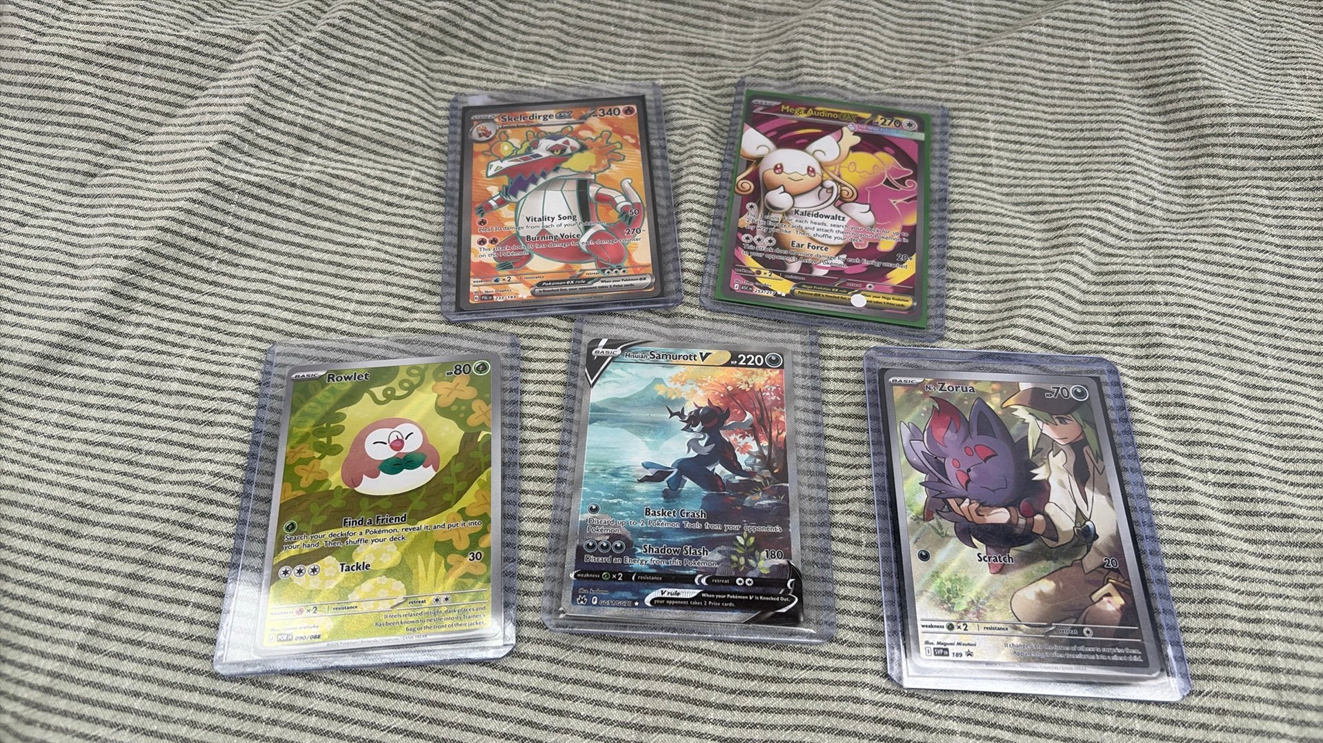 Pokemon kaarten 5 stuks, Ophalen of Verzenden, Nieuw, Meerdere kaarten, Foil