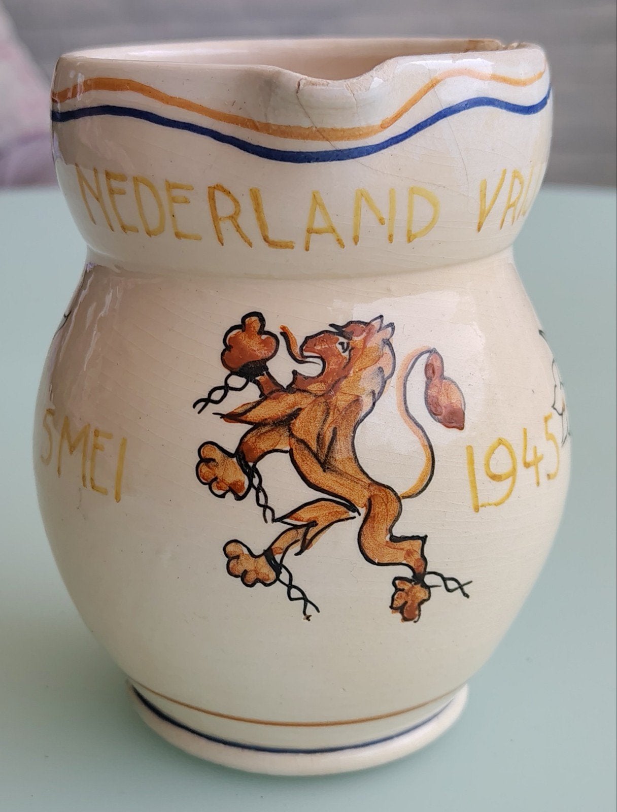 Goedewaagen Gouda Bevrijdingskan 1945, historisch, Antiek en Kunst, Ophalen of Verzenden
